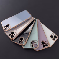 Lighting Color Case Samsung Galaxy A73 5G Gold Frame Gel Cover Sinine kate