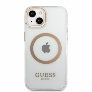 Guess GUHMP13MHTRMD iPhone 13 6.1" золотой/золотой жёсткий чехол Metal Outline MagSafe