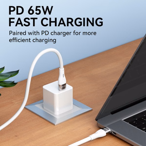 Wozinsky WSTCC2 USB-C / USB-C PD 65W kaabel 2 m - valge
