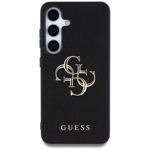 GUESS ümbris jaoks SAMSUNG S25 GUHCS25SPGT4MBK (PU Grained Big 4G and Classic Logo) must
