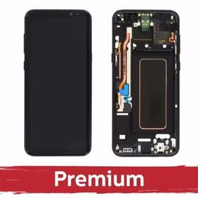 LCD ekraan ühilduv Samsung G955 S8 Plus raamiga / Midnight Black / OEM