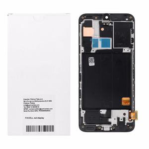 FIXCELL AMOLED LCD-ekraan raamiga SAMSUNG A40 jaoks, must (vahetatud klaas)