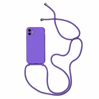 Strap Silicone Ümbris jaoks Iphone 11 Pro Violet