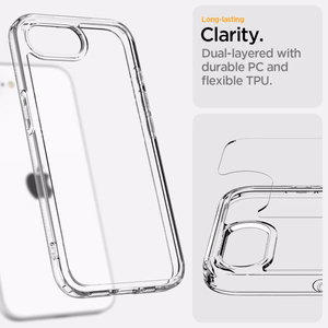 Чехол Spigen Ultra Hybrid для iPhone 16e / 17e - прозрачный