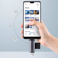 Memory card reader Ugreen CM185 USB-A 3.0/USB-C 3.1 to TF/SD (50706) hall