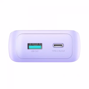 Akupank Joyroom JR-PBC07 violetne 20000mAh 30W (PD / QC3.0) + integreeritud Type-C / Lightning kaablid