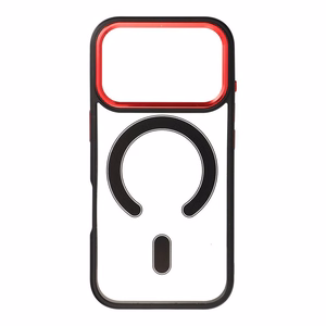 Чехол для iPhone 17 PRO Color Edge Mag Cover совместимый с MagSafe чёрно-красный