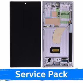 LCD ekraan ühilduv Samsung S918 S23 Ultra raamiga / Lavender / (Service Pack)