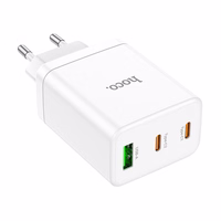 Phone Laadija Hoco 2 x USB C + USB A QC3.0 PD 3A 35W N33 valge