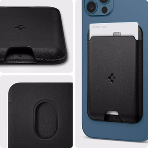 Spigen Valentinus magnetiline rahakott MagSafe'iga - must
