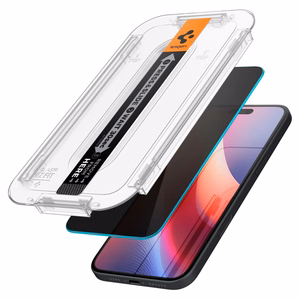 Spigen Glas.tR EzFit Privacy закалённое стекло для iPhone 15/16 с адаптером (2 шт.)