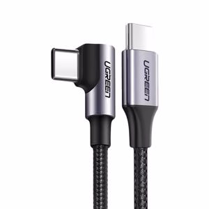 Ugreen US255 50125 USB-C (sirge) / USB-C (nurgaga) PD QC kaabel 60W 3A 2m - hall