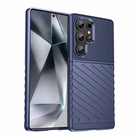 Thunder Ümbris Samsung Galaxy S25 Ultra Silicone Armored Ümbris - sinine
