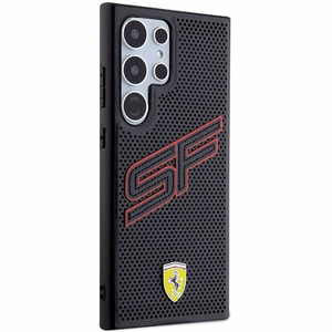 Ferrari Big SF Perforated ümbris jaoks Samsung Galaxy S24 Ultra - must