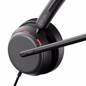 EPOS IMPACT 860 ANC juhtmega kõrvaklapid peapaelaga kontori/kõnekeskuse jaoks USB Type-C mustad