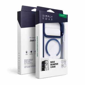 ROAR case MAG BUMPER compatible with MagSafe for IPHONE 16 Pro Max navy blue