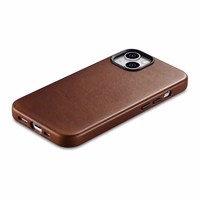 iCarer Oil Wax Premium Leather Case iPhone 14 Plus Magnetic Leather Case MagSafe Brown (WMI14220703-RB)
