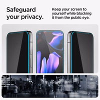 Spigen Glas.TR "Ez Fit" Privacy HD 2-pack privacy glass jaoks Google Pixel 9 / 9 Pro