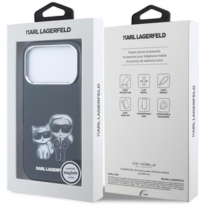 KARL LAGERFELD ümbris mudelile IPHONE 18 Pro /17 Pro ühildub MagSafe'iga (Bodies Sketch) (värv: must)
