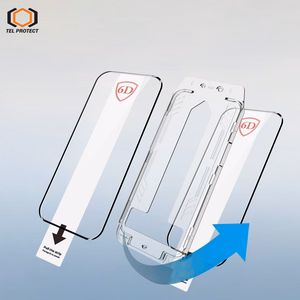 Tel Protect Dust-Free Easy Fit Full Glue 6D закаленное стекло для Samsung Galaxy S26 Ultra черное (с разблокировкой по отпечатку пальца) - 2 шт.