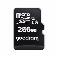 GOODRAM memory card microSD 256GB 100MB/s class 10 UHS I with adapter SD