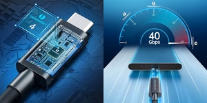 Kaabel CHOETECH Thunderbolt 4, USB-C to USB-C, 40Gbps, 100W, 20V/ 5A, 8K/ 60Hz, 0.8m