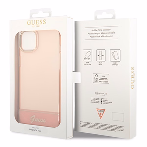 Guess GUHCP14MHGCOP iPhone 14 Plus 6.7" розовый/розовый жёсткий чехол Translucent