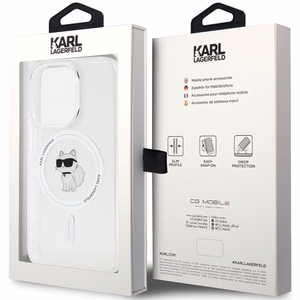 Karl Lagerfeld IML Choupette MagSafe ümbris jaoks iPhone 13 Pro Max - läbipaistev