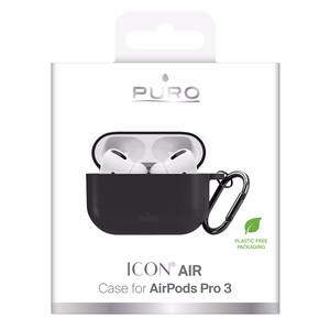 Puro Icon ümbris AirPods Pro 3 jaoks - must