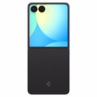 Spigen AirSkin Aramid Ümbris jaoks Samsung Galaxy Z Flip 7 - Must