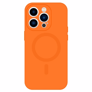 TEL PROTECT MagSilicone Ümbris jaoks Iphone 14 oranž