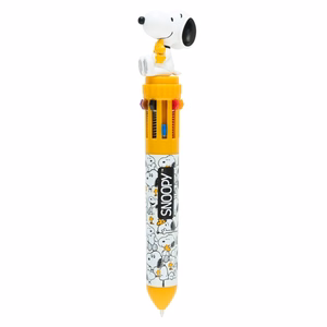 Snoopy Lazy Days automaatne 10 värviga pastapliiats 3D-figuuriga