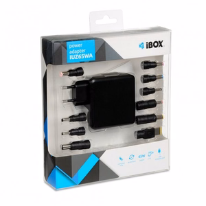 iBox IUZ65WA toiteadapter auto 65 W must