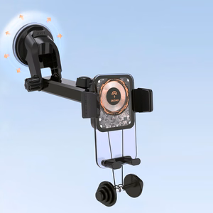 Dudao F19 clamp car hoidja with 15W inductive laadija - must