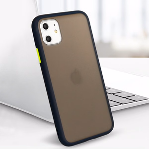 Vennus Color Button Bumper jaoks Samsung Galaxy S21 Plus Tumesinine
