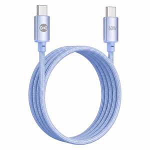 Forever Vibe kaabel USB-C - USB-C 1,0 m 60W taevasinine