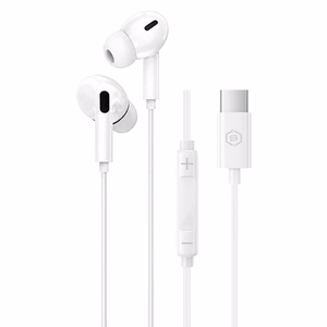 Blavec BHS-01 USB-C kõrvasisesed kõrvaklapid mikrofoni ja DAC-iga (BHS01-W), valged