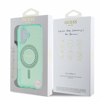 Guess IML Rhinestones MagSafe iPhone 16 Plus Ümbris - Roheline