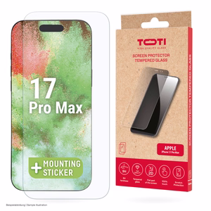 TEMPERED glass 2D screen protector full cover for iPhone 17 Pro Max Transparent