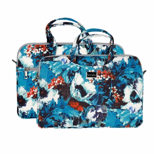 Wonder Briefcase Laptop 15-16 inches valge poppies