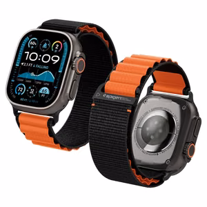 SPIGEN WBF1 rihm APPLE WATCH 6 / 7 / 8 / 9 / 10 / SE / ULTRA 1 / 2 (44 / 45 / 46 / 49 MM) must/oranž