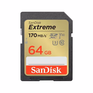 SanDisk Extreme 64 GB SDXC UHS-I Class 10 mälukaart