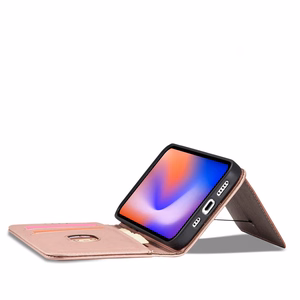 Magnetkaardi ümbris iPhone 12 Pro Max Koti kaardi rahakoti kaardihoidja roosa