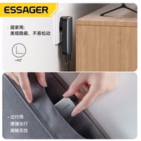 Laadija Essager "GaN Ultra" must 65W (1xPD / 1xQC3.0)