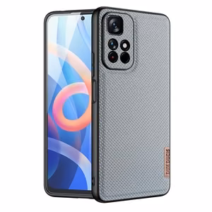 Dux Ducis Fino nailonist kattega ümbris Poco M4 Pro 5G sinine