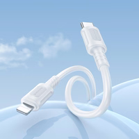 Borofone Kaabel BX111 Feliz - Type C to Lightning - PD 27W 1 metre valge