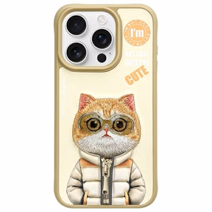 Nimmy Cool&Cute 2.0 Cat Ümbris jaoks iPhone 15 Pro - Roheline