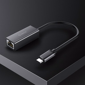 Orico XC-R45-V1 võrguadapter USB-C–RJ45, Gigabit Ethernet, 1 Gbps – must