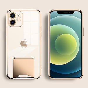 Tel Protect Kickstand Luxury Ümbris jaoks Iphone 13 Pro Kuldne