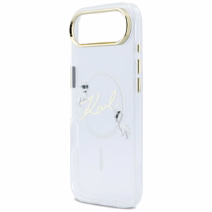 Karl Lagerfeld IML Choupettes Karl Script Logo MagSafe iPhone Air Ümbris - Clear